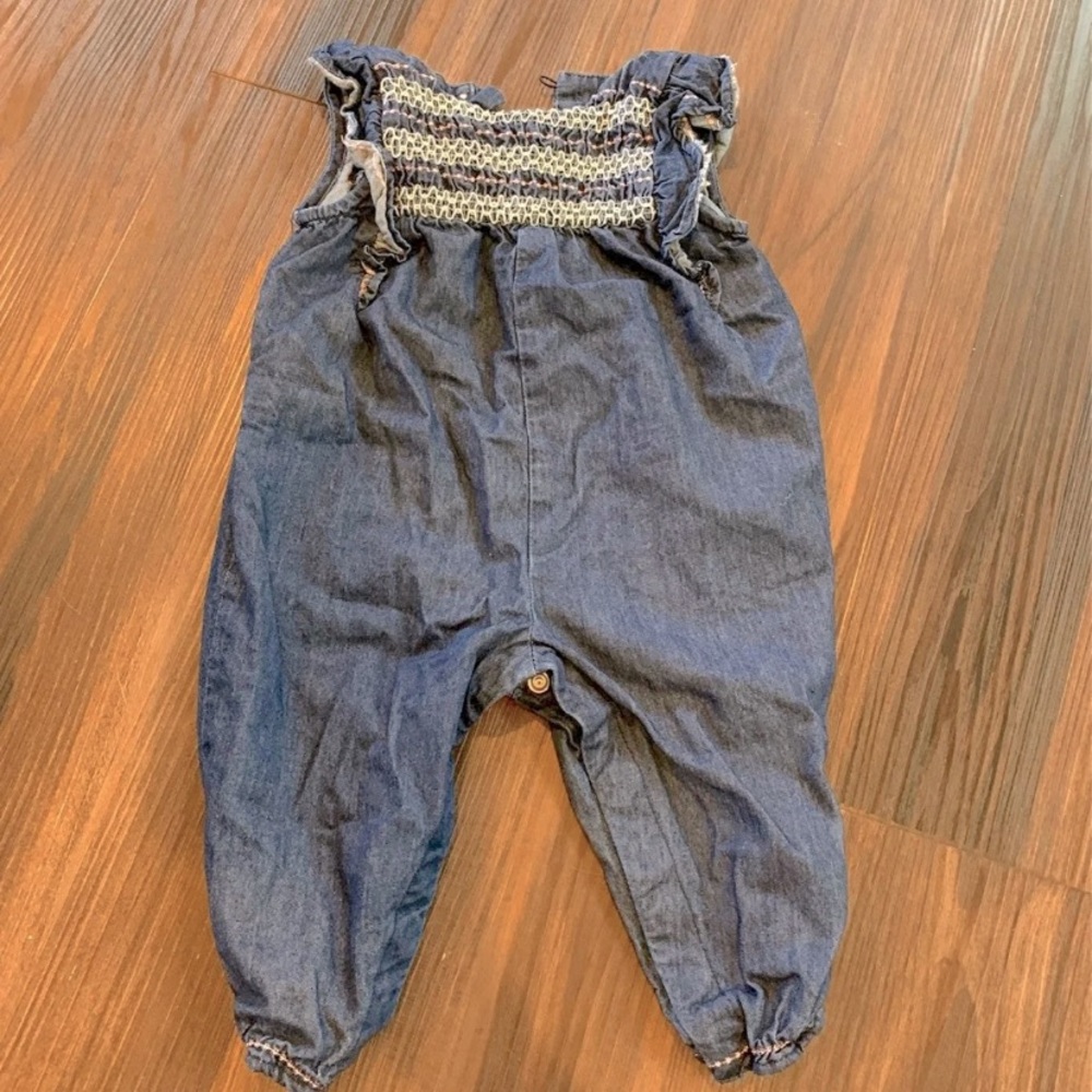 Baby denim romper